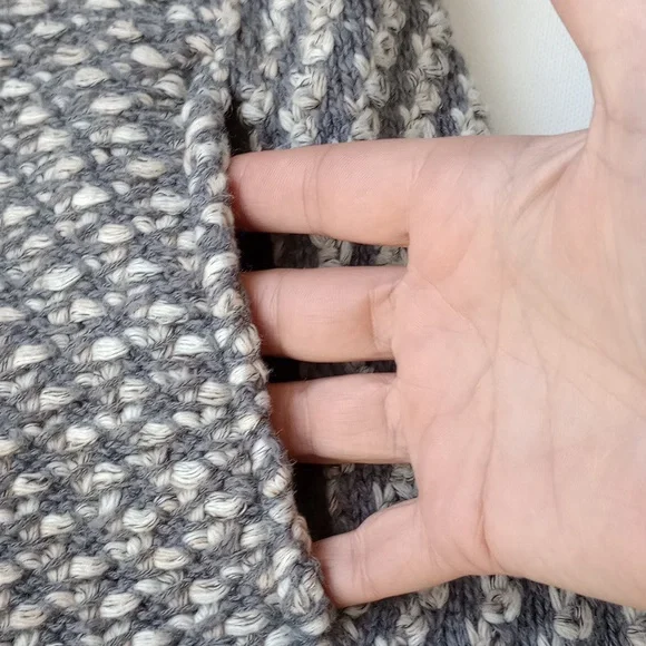 Anthropologie Angel of The North Tipperary Frayed Button Cardigan Jacket Grey S - Picture 7 of 13